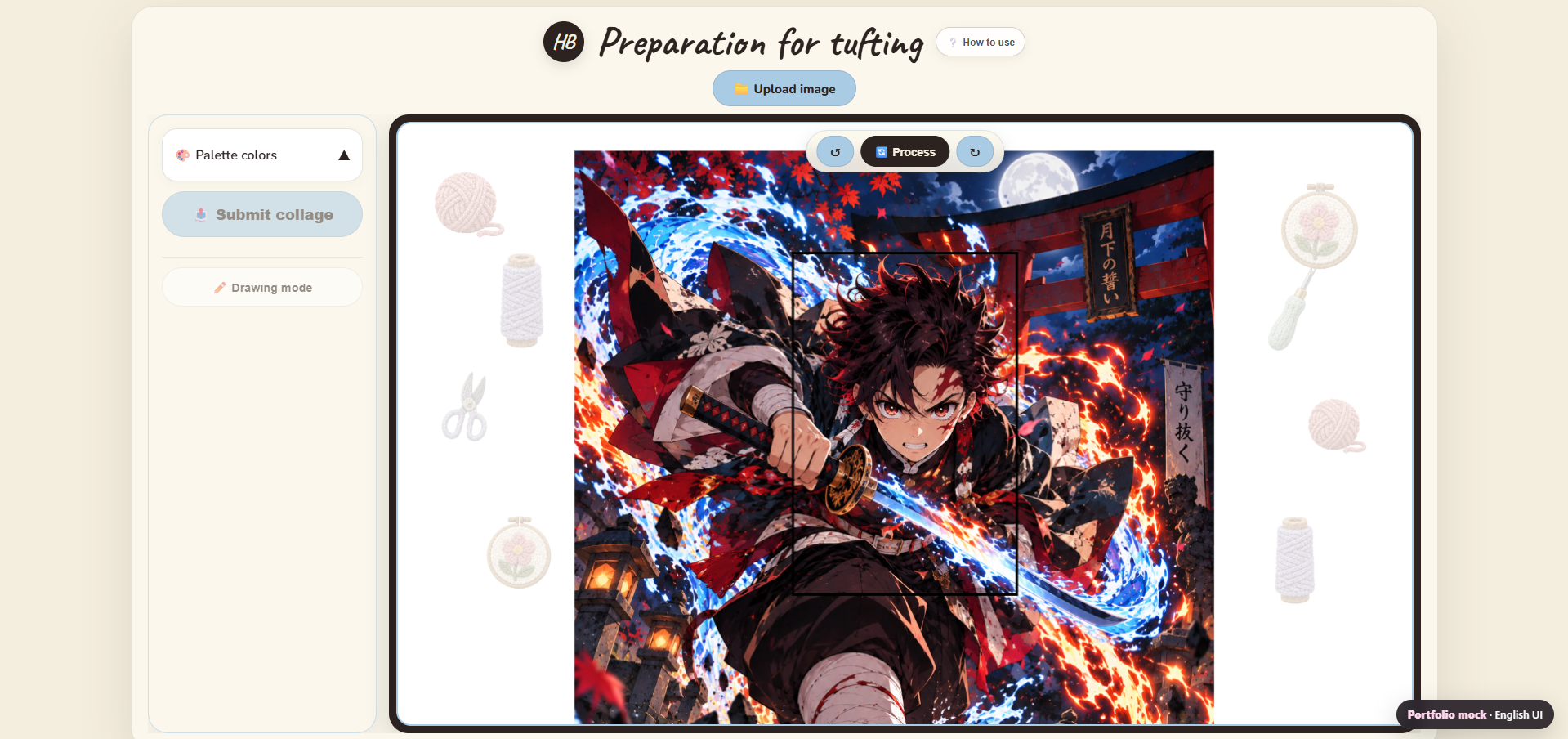 Hobby Print preparation canvas and artwork positioning